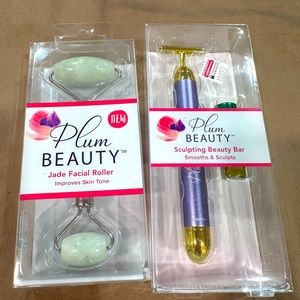 BNIB jade facial roller and sculpting beauty bar bundle